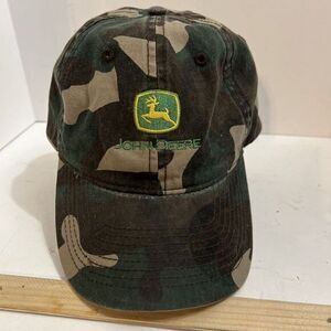 John Deere Camo Hat Infinity Her Adjustable Ponytail‎ Opening CLEAN